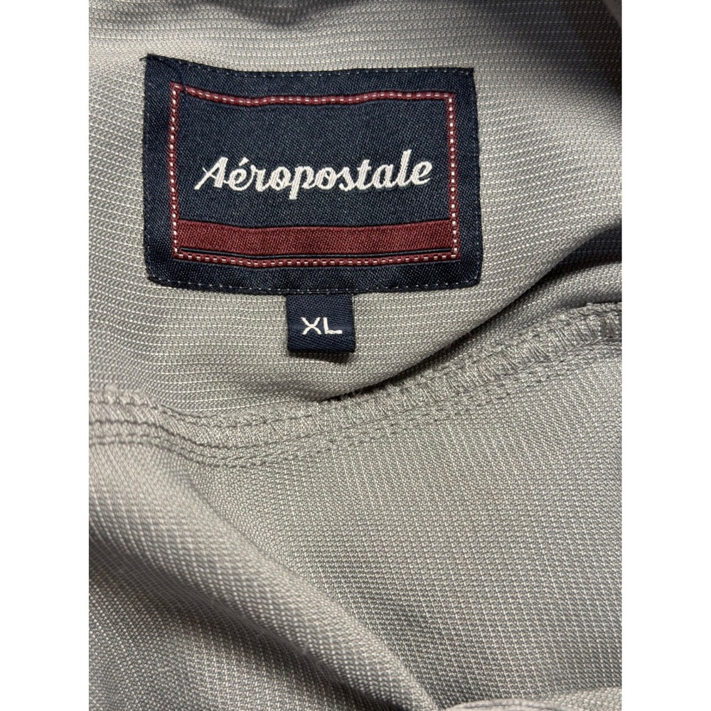 Aeropostale Corduroy Hooded Shirt XL Gray Casual Streetwear Skate Surf Shacket - Picture 6 of 7